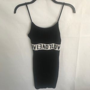 Kikiriki black dress with straps